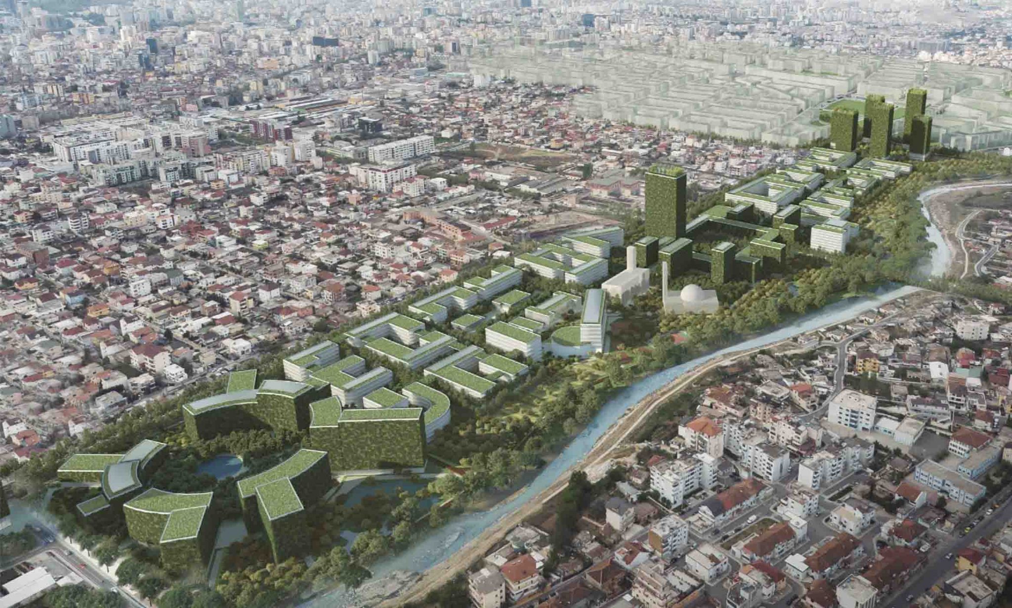 Projekti Tirana Riverside i zyrës arkitekturore Boeri / faqja zyrtare