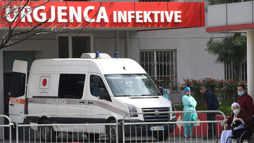Tirana's COVID-1 hospital