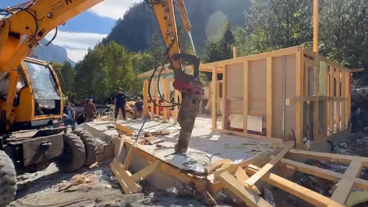IKMT Demolishes 20 Illegal Constructions in Valbona National Park, Operation Continues