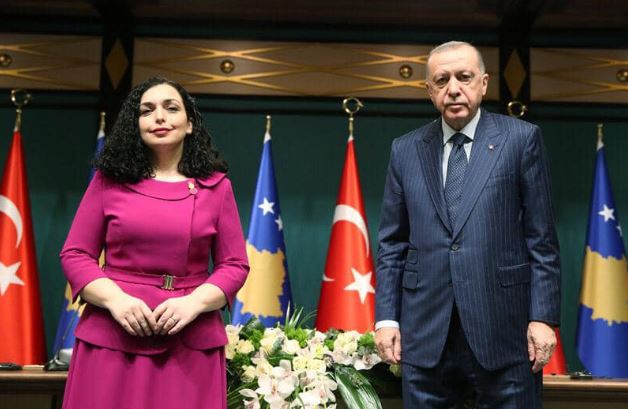 Erdogan Congratulates Vjosa Osmani on Independence: We Support Kosovo’s Territorial Sovereignty