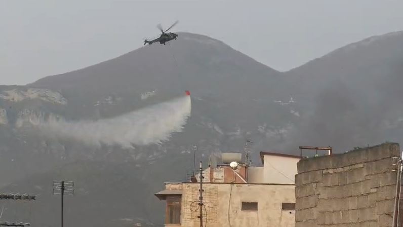 Fire in Residential Building in Tirana: Military Helicopter Deployed to Contain Flames