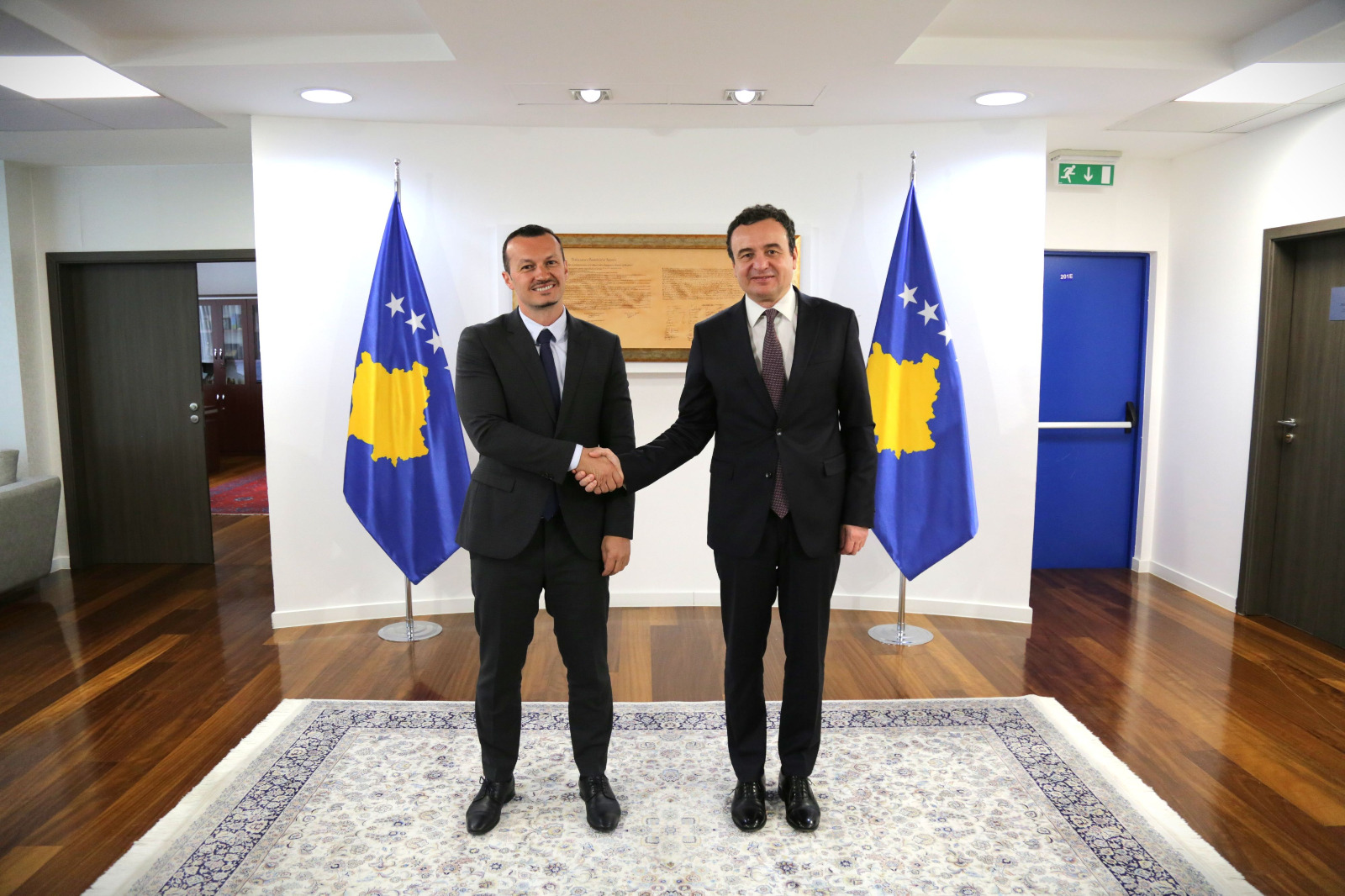 Kurti Meets Swiss MP-Elect of Albanian Origin, Arbër Bullakaj