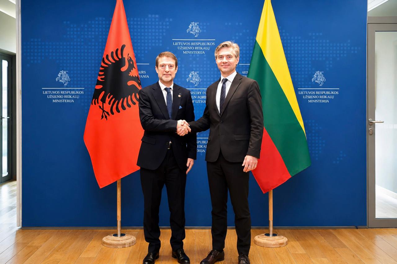 Minister Hoxha on Official Visit to Lithuania, Security and EU Integration in Focus