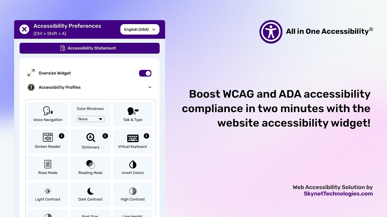 Accessibility video preview