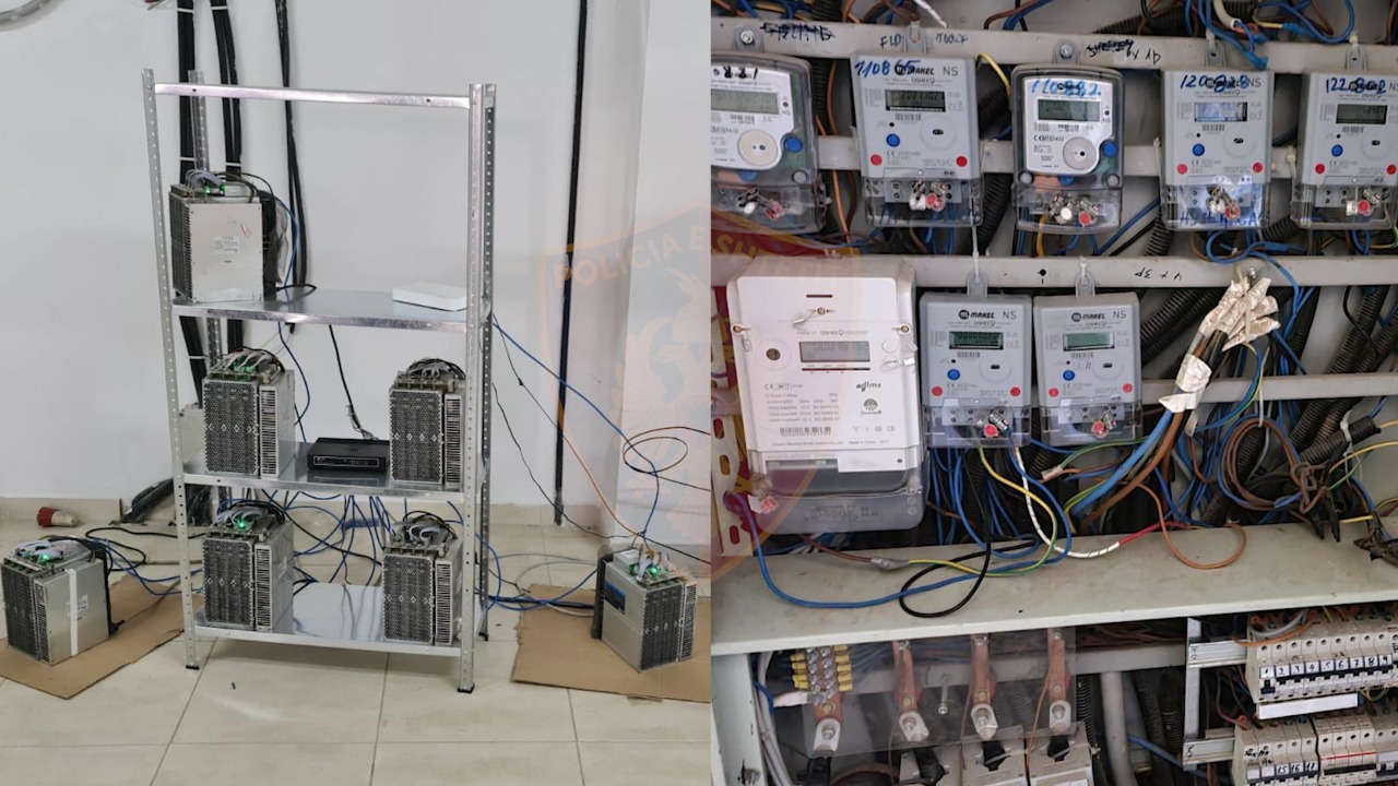 Pamje nga laboratori i kriptomonedhave në zonën e Krujës