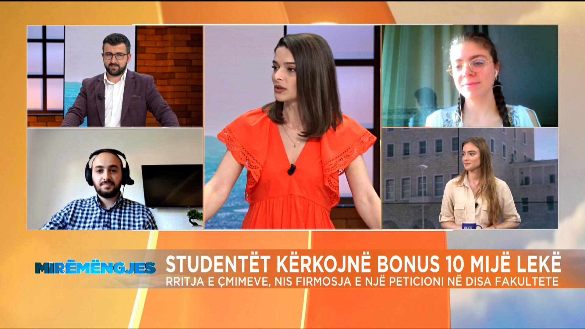 Studentët në Shqipëri kërkojnë 10.000 lekë mbështetje nga shteti