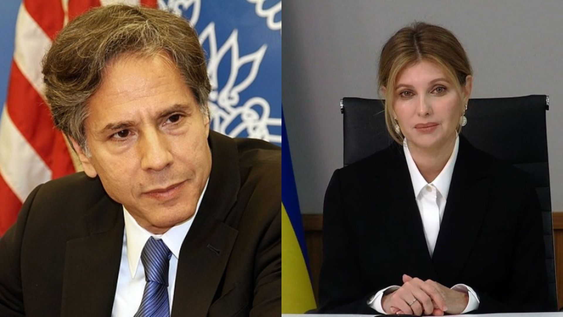 Blinken takohet me Zonjën e Parë të Ukrainës Olena Zelenska