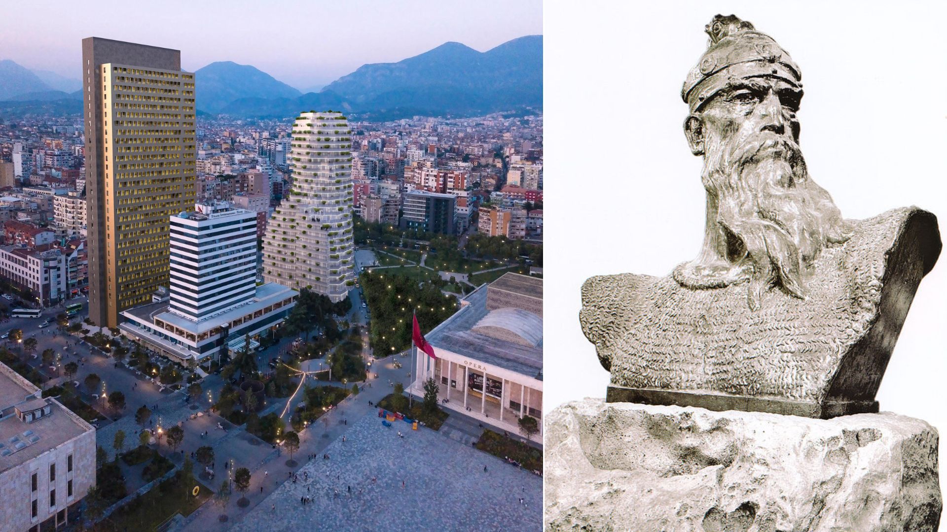Shumëkatëshi më i ri në Tiranë do të ketë formën e kokës së Skënderbeut