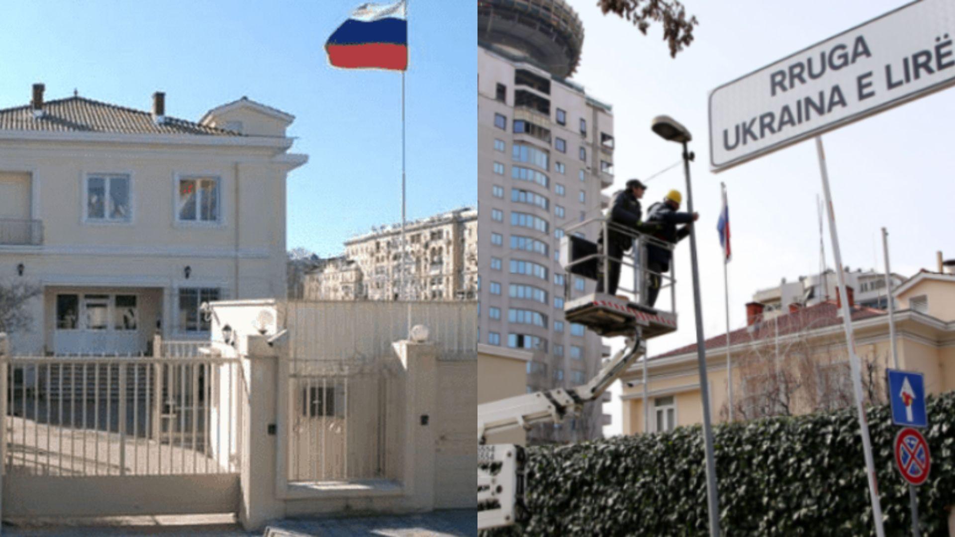 Ambasada ruse sqaron zhvendosjen nga rruga ‘Ukraina e Lirë’