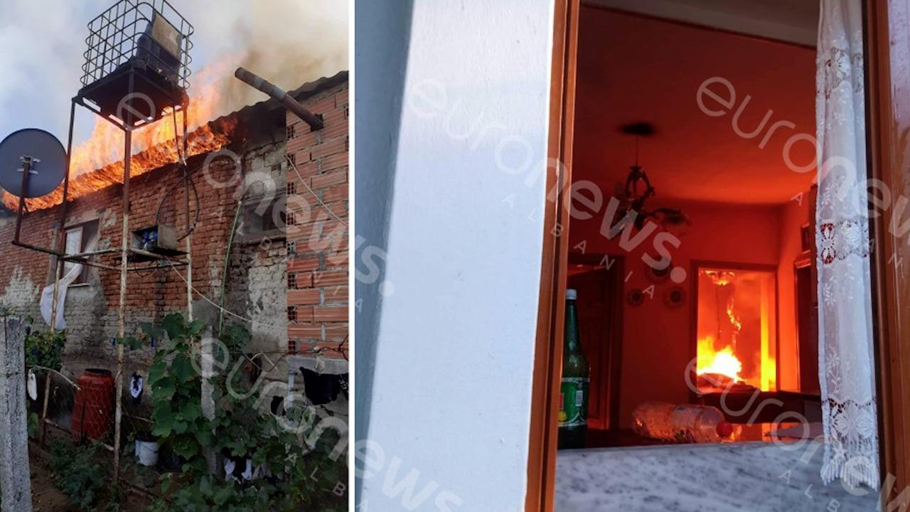 Përfshihet nga flakët banesa në Pogradec