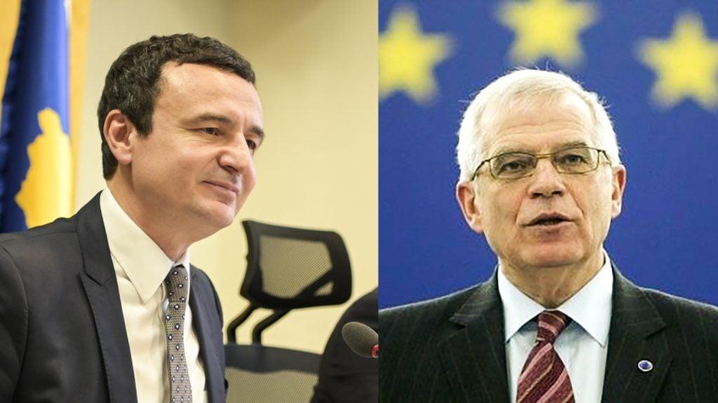Borrell bisedë me Kurtin: I rëndësishëm stabiliteti në Ballkanin Perëndimor