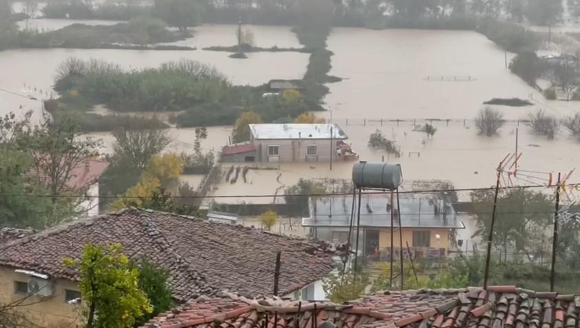 ​FOTO| Rritet rreziku për përmbytje në Shkodër, banorët përdorin varkat