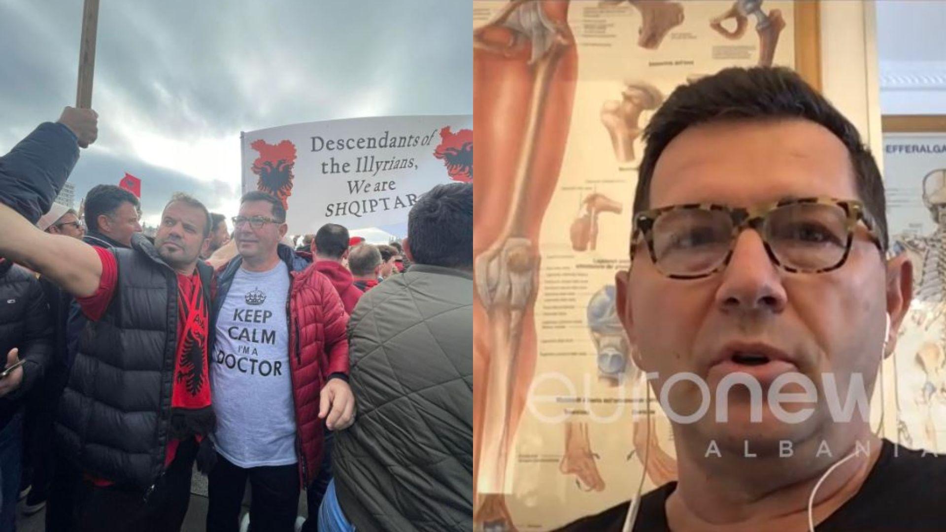 “Keep calm, I am a doctor”, mjeku shqiptar që protestoi në Londër: S’jemi kriminelë