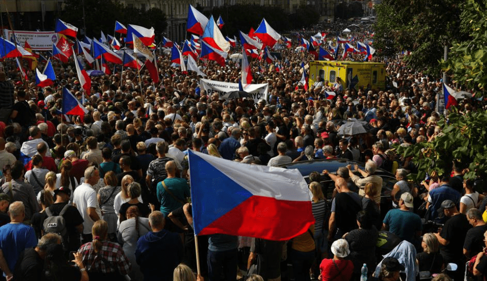 Protesta ne Çeki