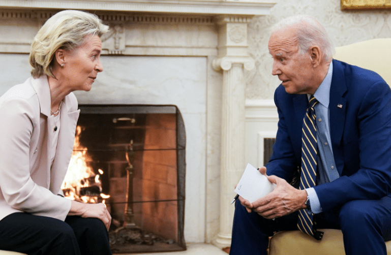Biden pret Von Der Leyen në Shtëpinë e Bardhë, diskutohet për mineralet kritike