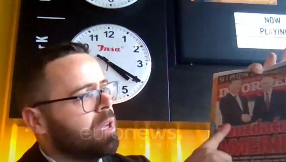 “Gjuhë raciste dhe anti-shqiptare”, gazetari lexon titujt e mediave serbe