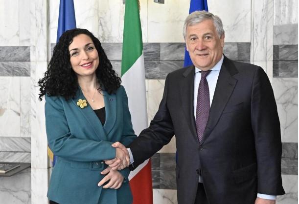 Presidentja Osmani në takim me zv.kryeministrin italian Tajani, ja çfarë diskutuan