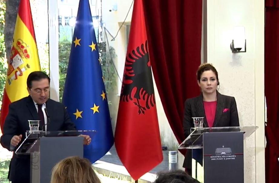 Ministri i Jashtëm spanjoll vizitë në Tiranë, Xhaçka: Ja për çfarë ramë dakord