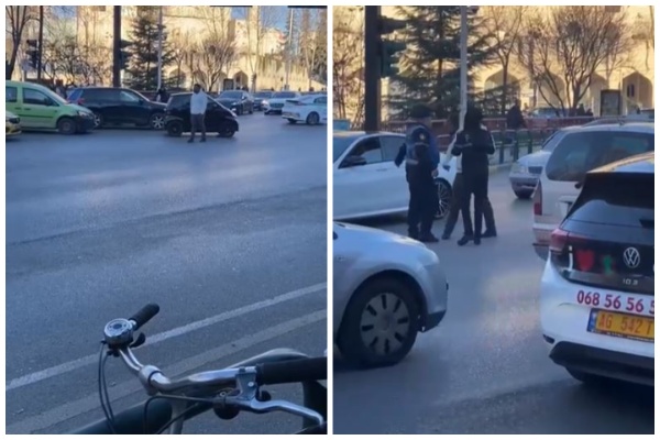 VIDEO| 41-vjeçari në Tiranë bllokon qarkullimin dhe shfaq sjellje agresive