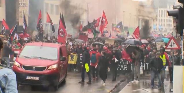 Protesta masive në Bruksel, të rinjtë kundër të djathtës ekstreme