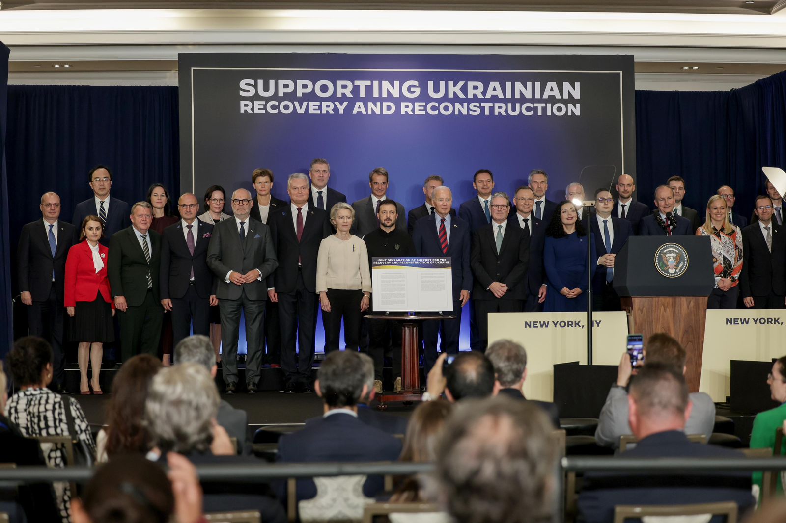 Nju Jork, Shqipëria nënshkruan Deklaratën e Përbashkët për Rimëkëmbjen Ukrainës