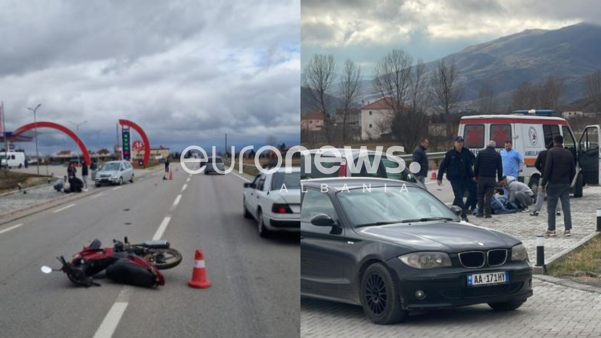 Makina godet 60-vjeçarin me motor, plagoset rëndë