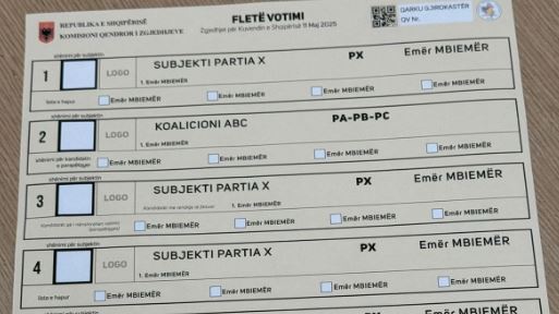 Publikohen modelet e fletës së votimit për zgjedhjet e 11 majit