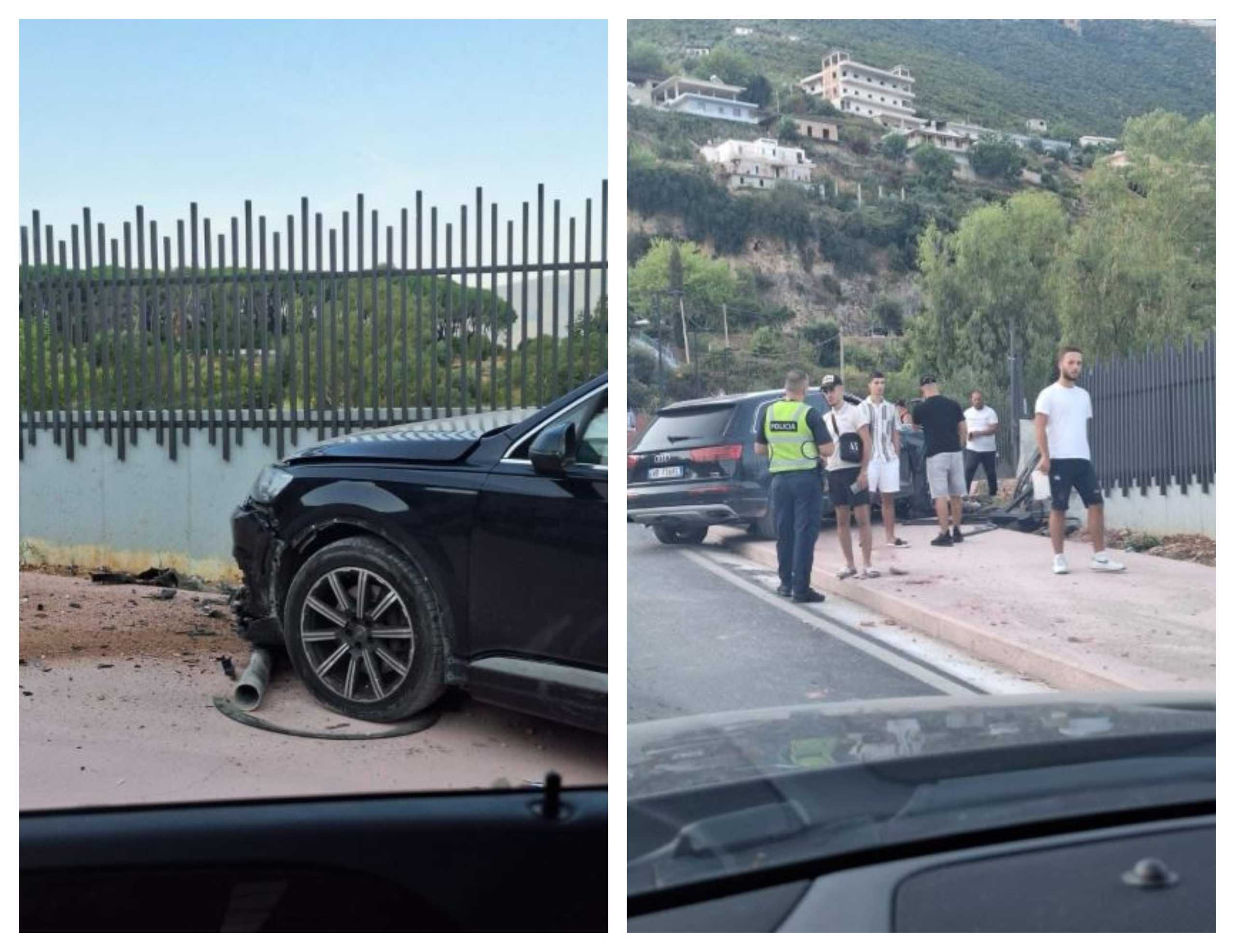 Automjeti humbet kontrollin, përfundon në rrethimin e vilës qeveritare në Vlorë