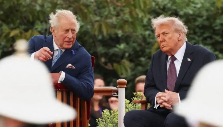 Trump në Londër për një vizitë 2 ditore shtetërore  takohet me Mbretin Charles III