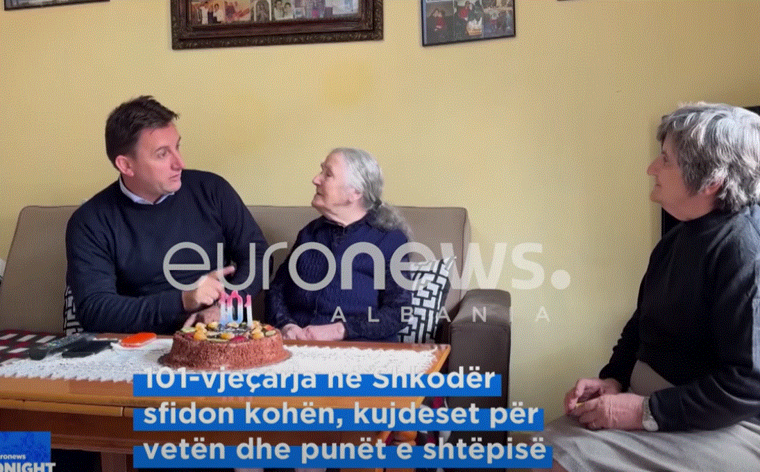 101-vjeçarja në Shkodër sfidon kohën, kujdeset për veten e punët e shtëpisë