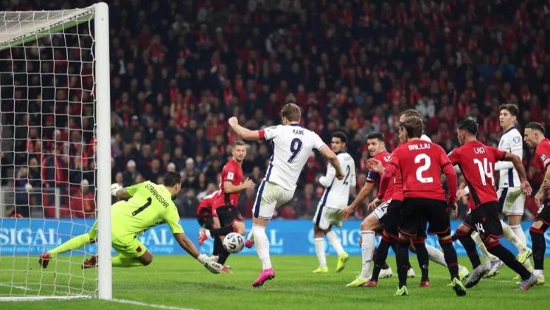 Shqipëri Angli  mbyllet ndeshja  Porta e Kombëtares pëson 2 gola