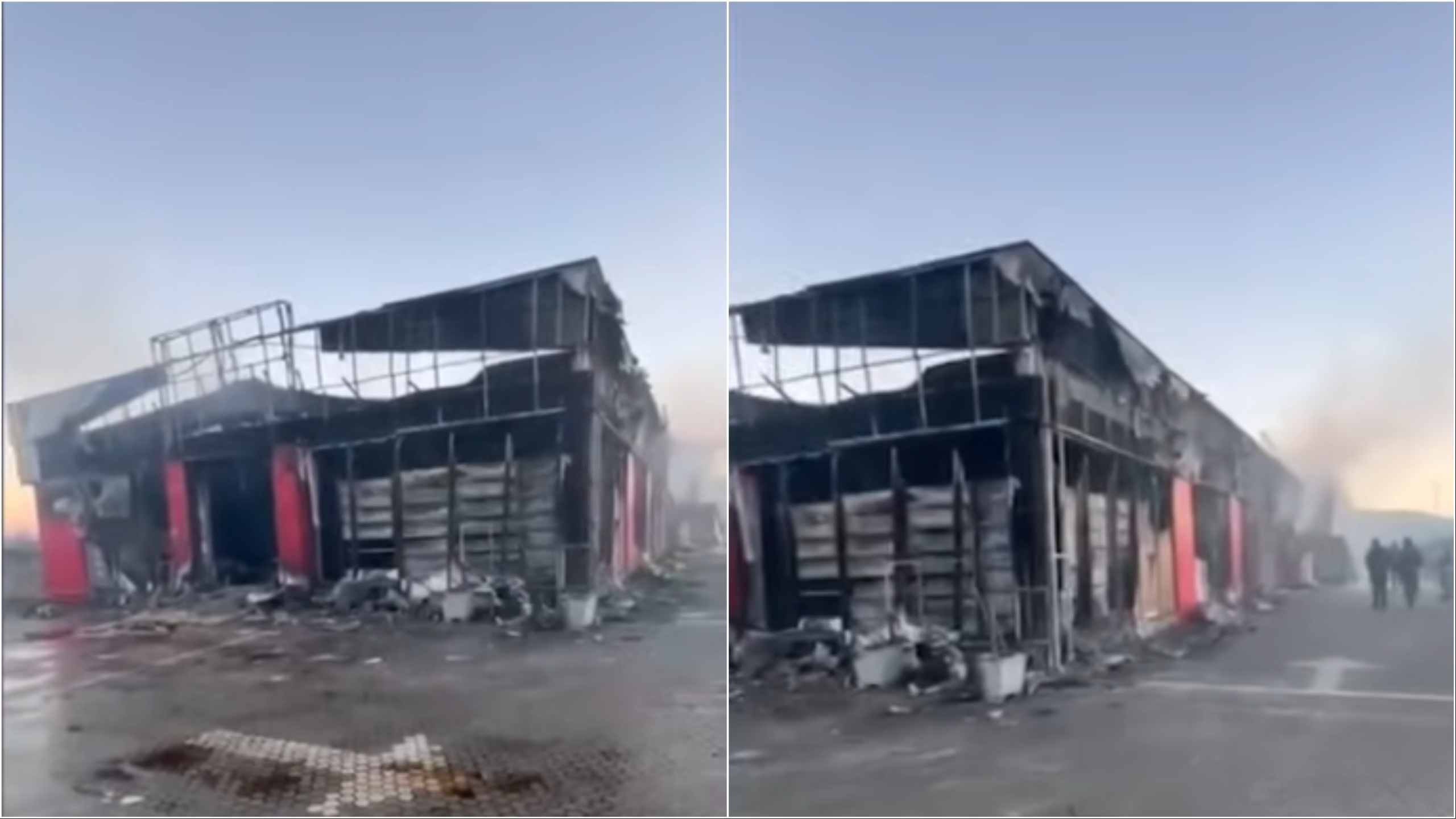 Digjet një supermarket në Vaun e Dejës, dyshimet e para të policisë