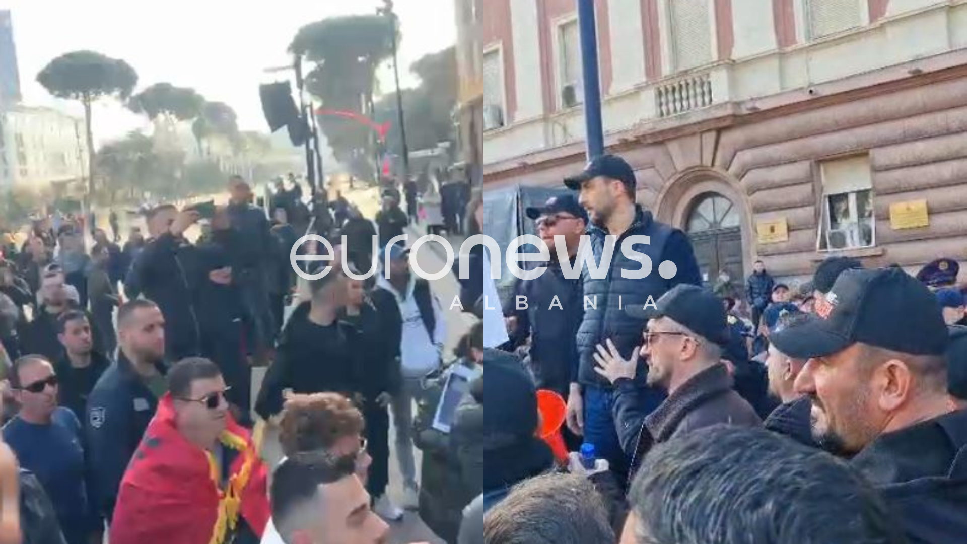  Shqipëria bëhet  protestë para Kryeministrisë  përplasje me policinë