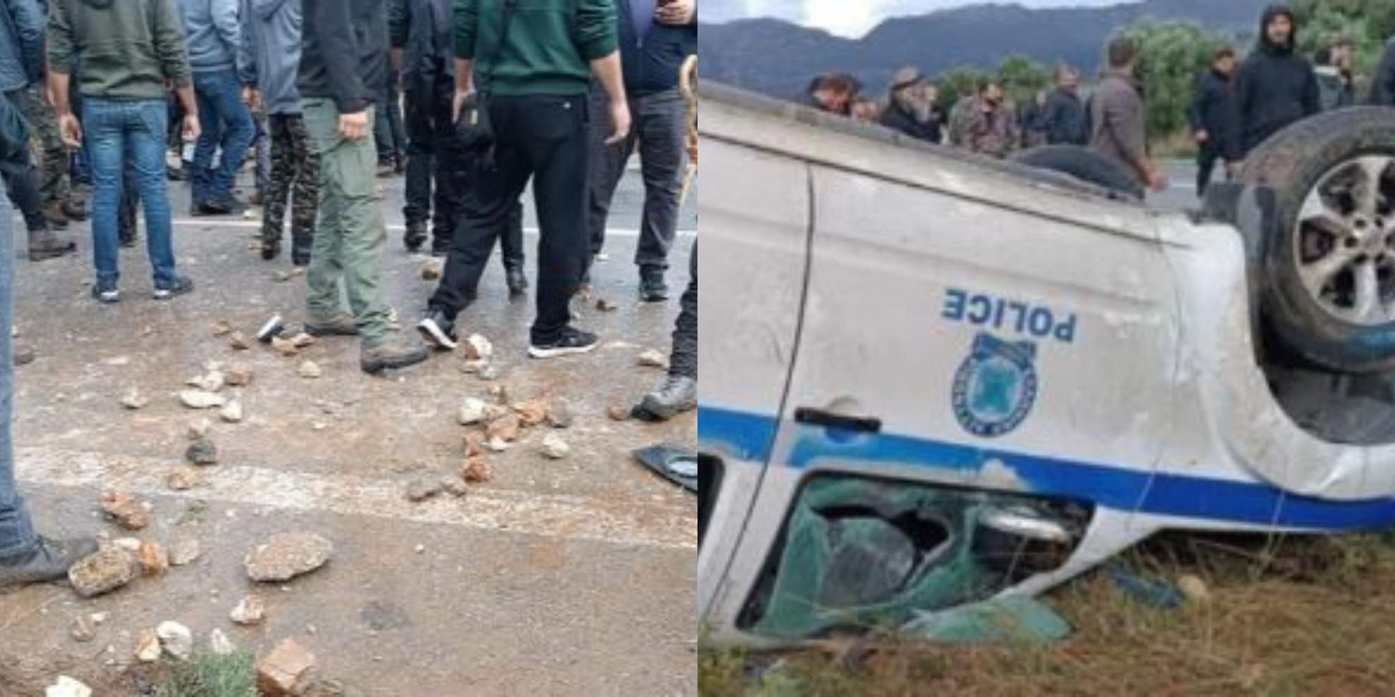 Përplasje e dhunshme mes fermerëve grekë dhe policisë  protestuesit gjuajnë me gurë