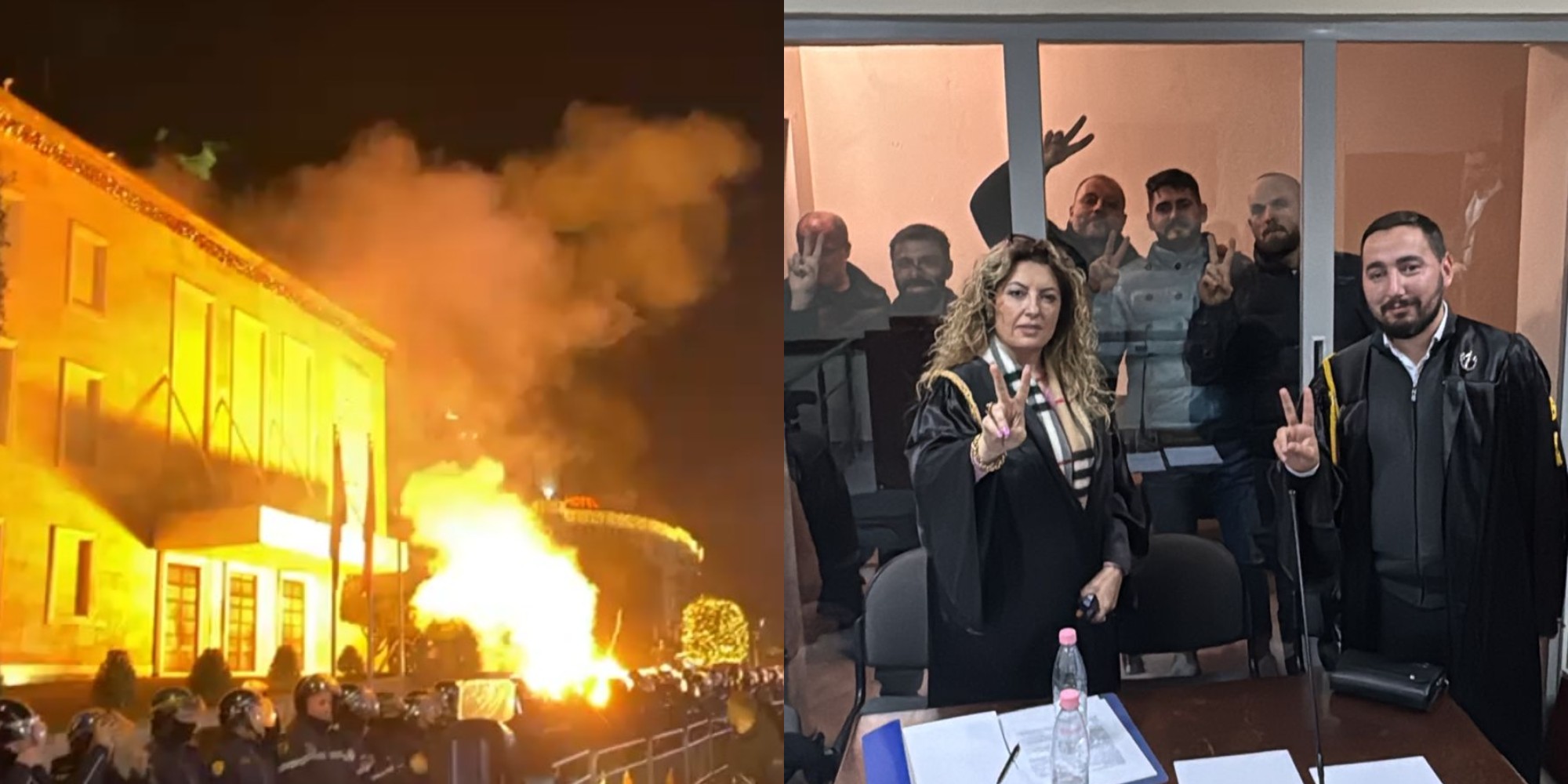 Hodhën molotov drejt Kryeministrisë  Gjykata jep vendimin për 4 protestuesit e arrestuar