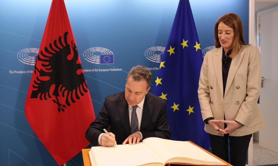 “Progres drejt anëtarësimit në BE”, Niko Peleshi takon Presidenten e Parlamentit Europian