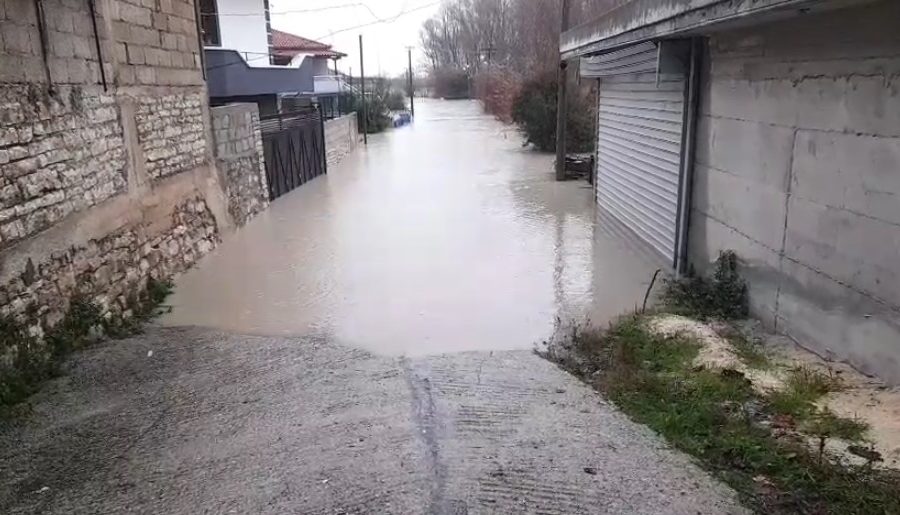 Situata e rreshjeve në Berat: Përmbyten 15 banesa dhe një shkollë, evakuohen 6 familje