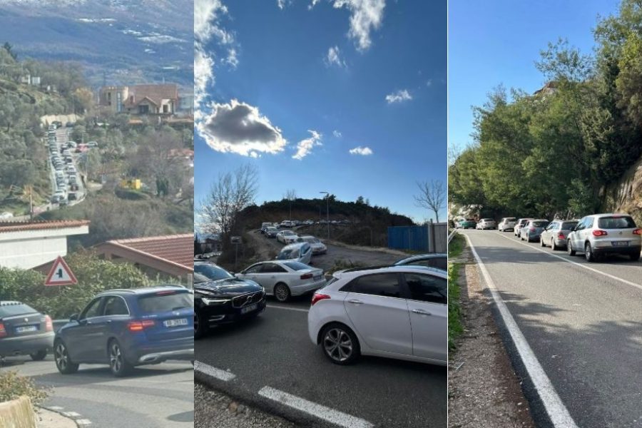 Bllokohet qarkullimi, radhë kilometrike në Dajt për të parë dëborën