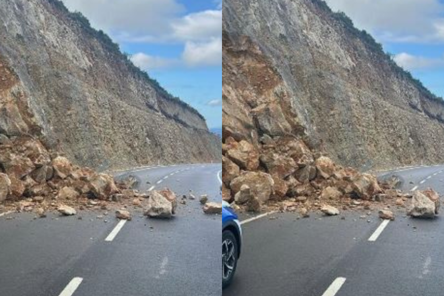 Rrëshqitje gurësh në bajpasin e Vlorës, vështirësi në qarkullimin e automjeteve