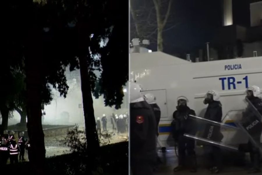 Pas hedhjes së molotovëve te parlamenti, dy policë përfundojnë te Trauma
