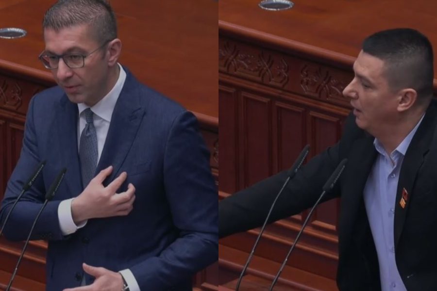 Mickoski-deputetit shqiptar të BDI-së në Kuvend: Vendos flamurin maqedonas përkrah me atë shqiptar
