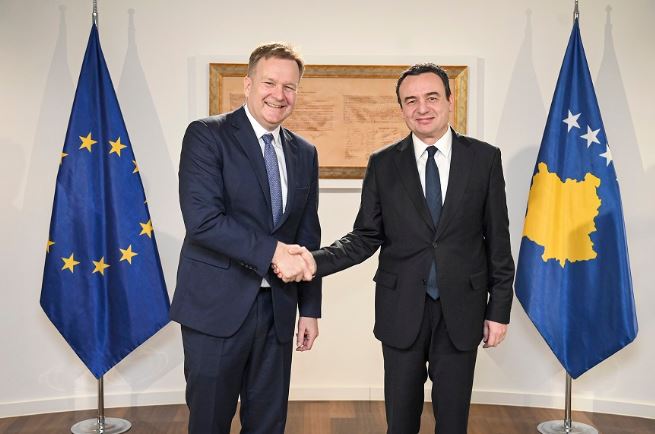 Albin Kurti priti Emisarin e BE-së për Dialogun Kosovë–Serbi, Peter Sørensen