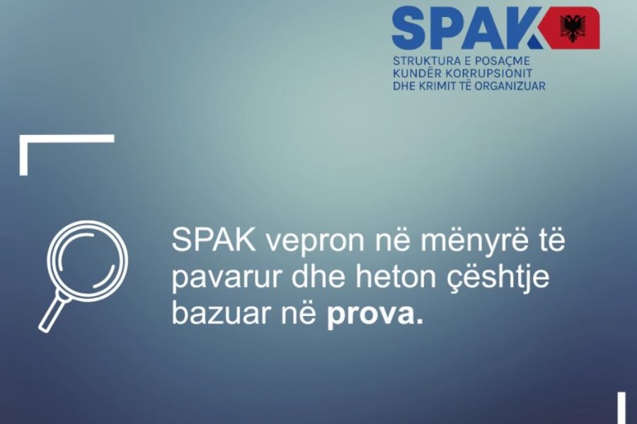 SPAK mesazh në rrjete sociale: Hetojmë bazuar në prova