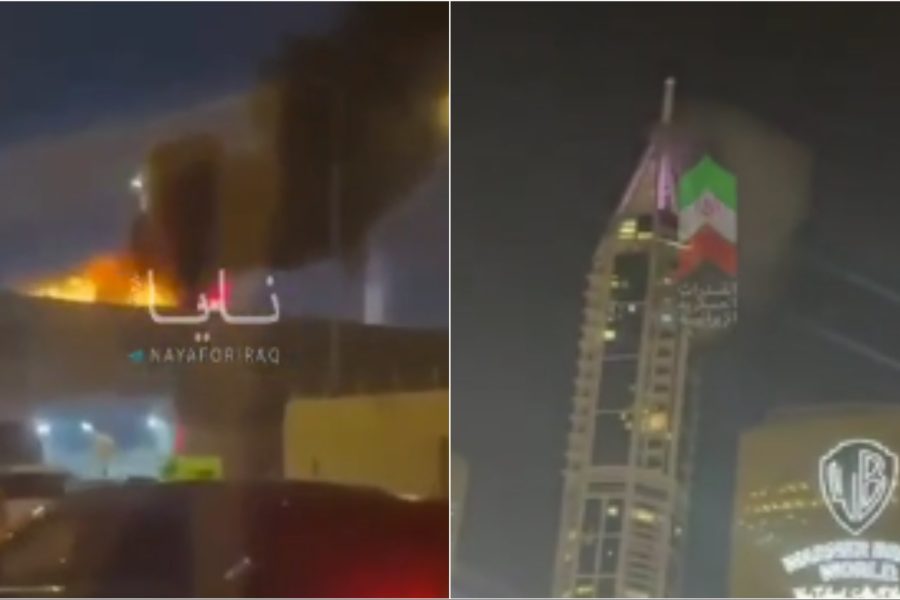 VIDEO/ Një i vdekur në Dubai, mbetjet e një predhe raketore ranë mbi automjetin e tij