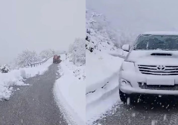 Gjirokastër, reshje dëbore në lartësitë mbi 800 m