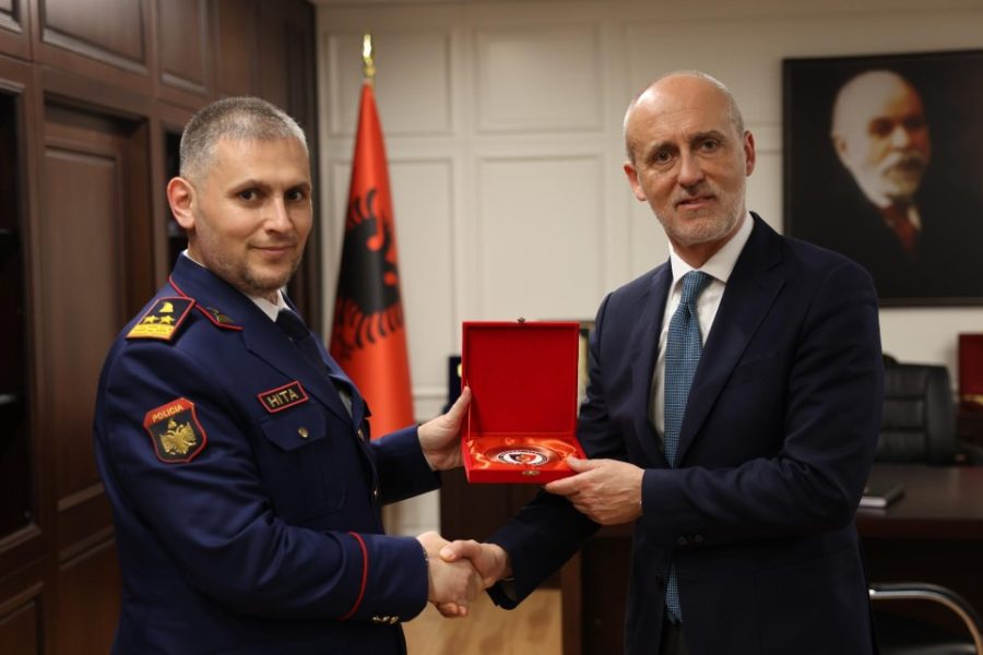 Skënder Hita takohet me drejtuesin e Lartë të Policisë italiane: Bashkë në luftën kundër krimit të organizuar