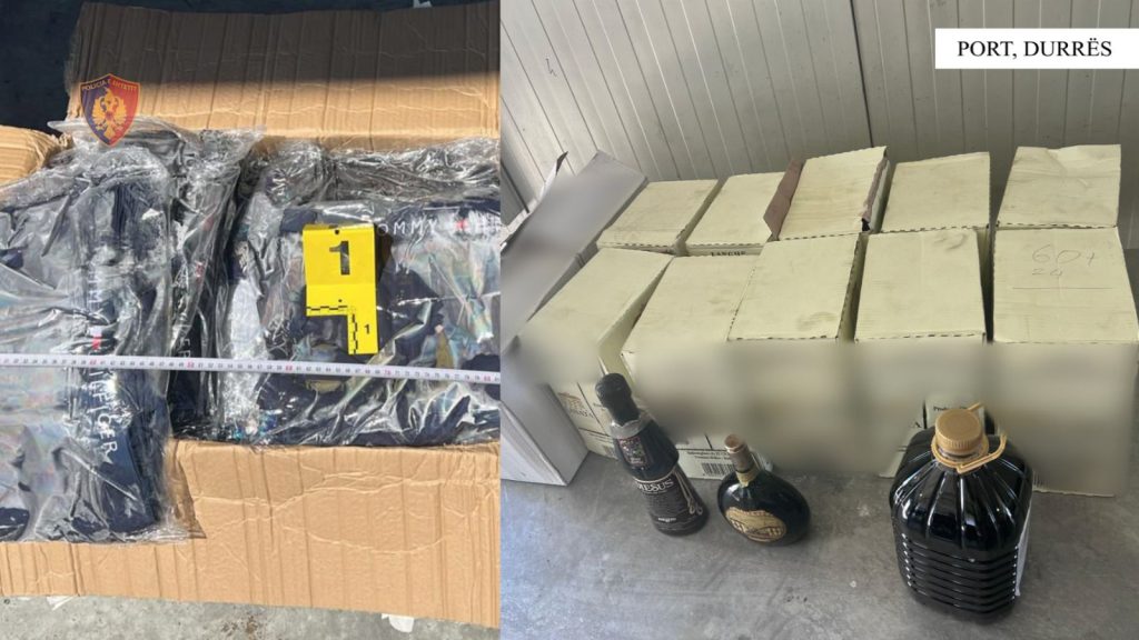 Kapen mijëra veshje pa fatura në Portin e Durrësit  arrestohet drejtuesi i kamionit