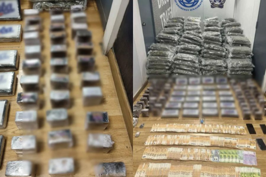 VIDEO/ Tre të arrestuar në Greqi, sekuestrohen mbi 360 kg kanabis me vlerë 2.5 milionë euro