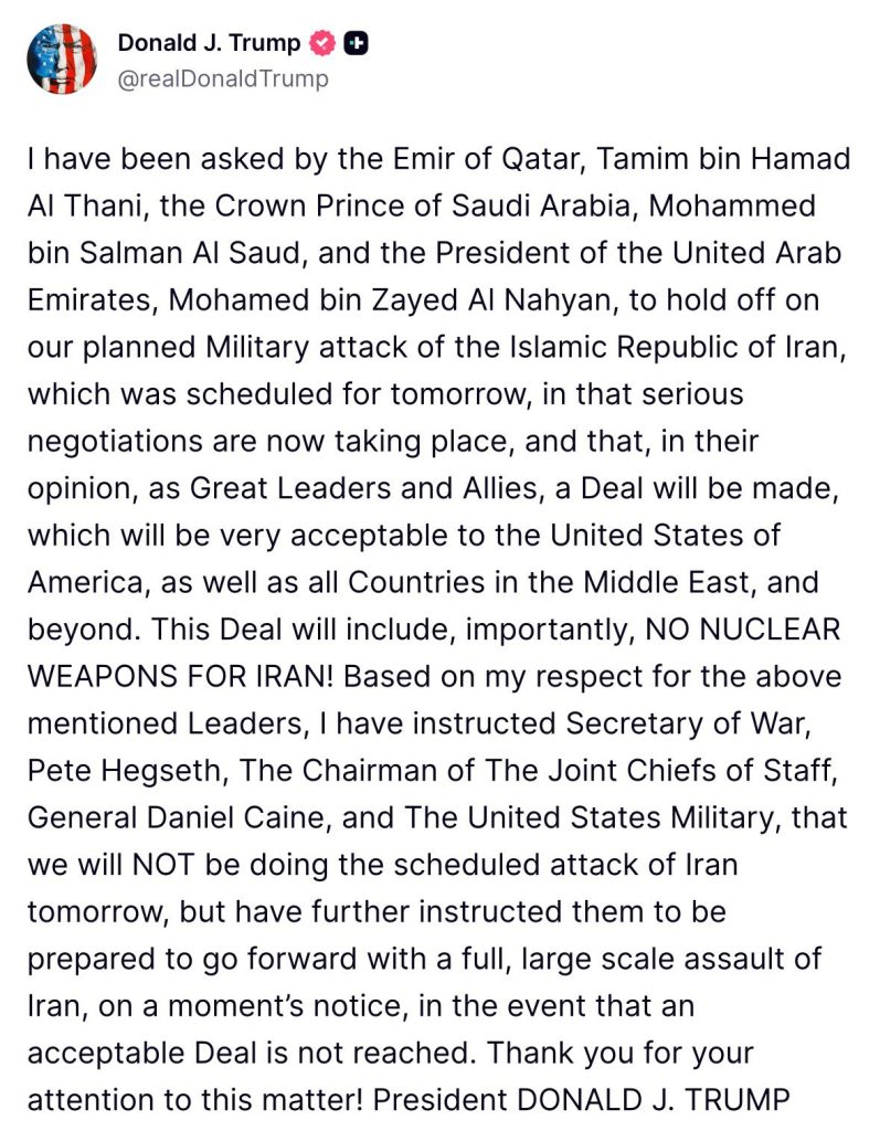  Ishte planifikuar për nesër   Trump anulon sulmin e radhës ndaj Iranit  Zbulohet arsyeja