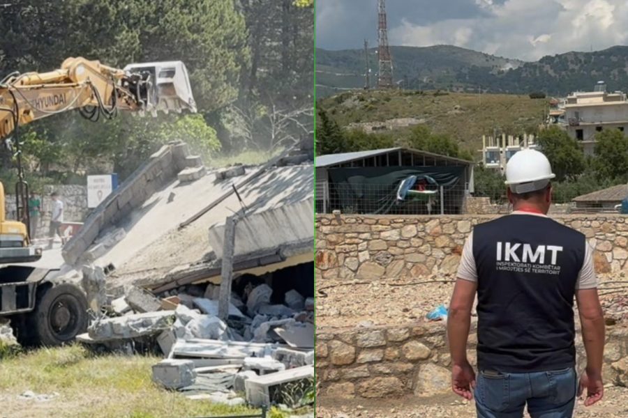 IKMT zbarkon në zonën bregdetare, shemb objekte pa leje në Qeparo, Llogara dhe Himarë